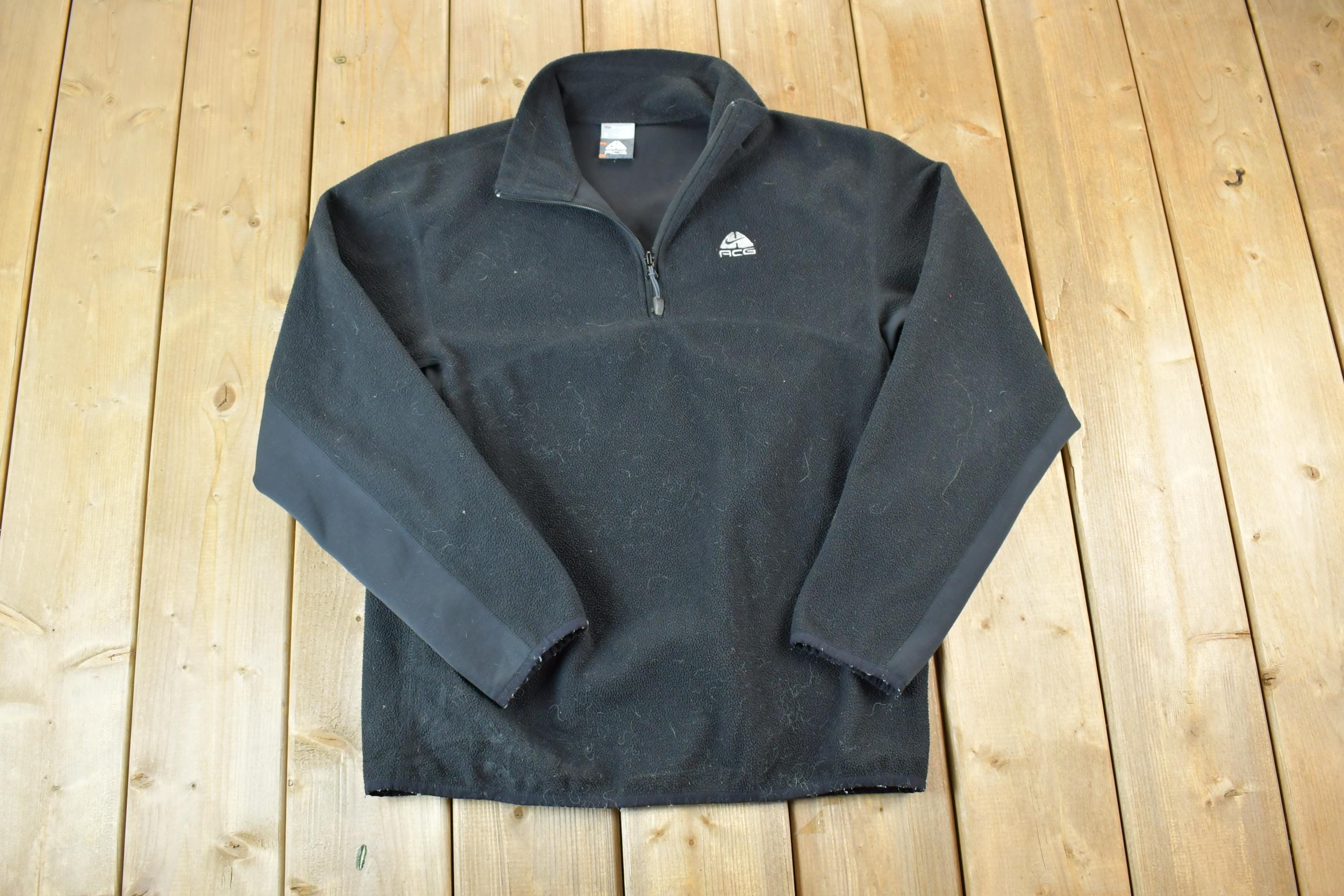Vintage 1990s Nike ACG Embroidered Mini Swoosh Quarter Zip