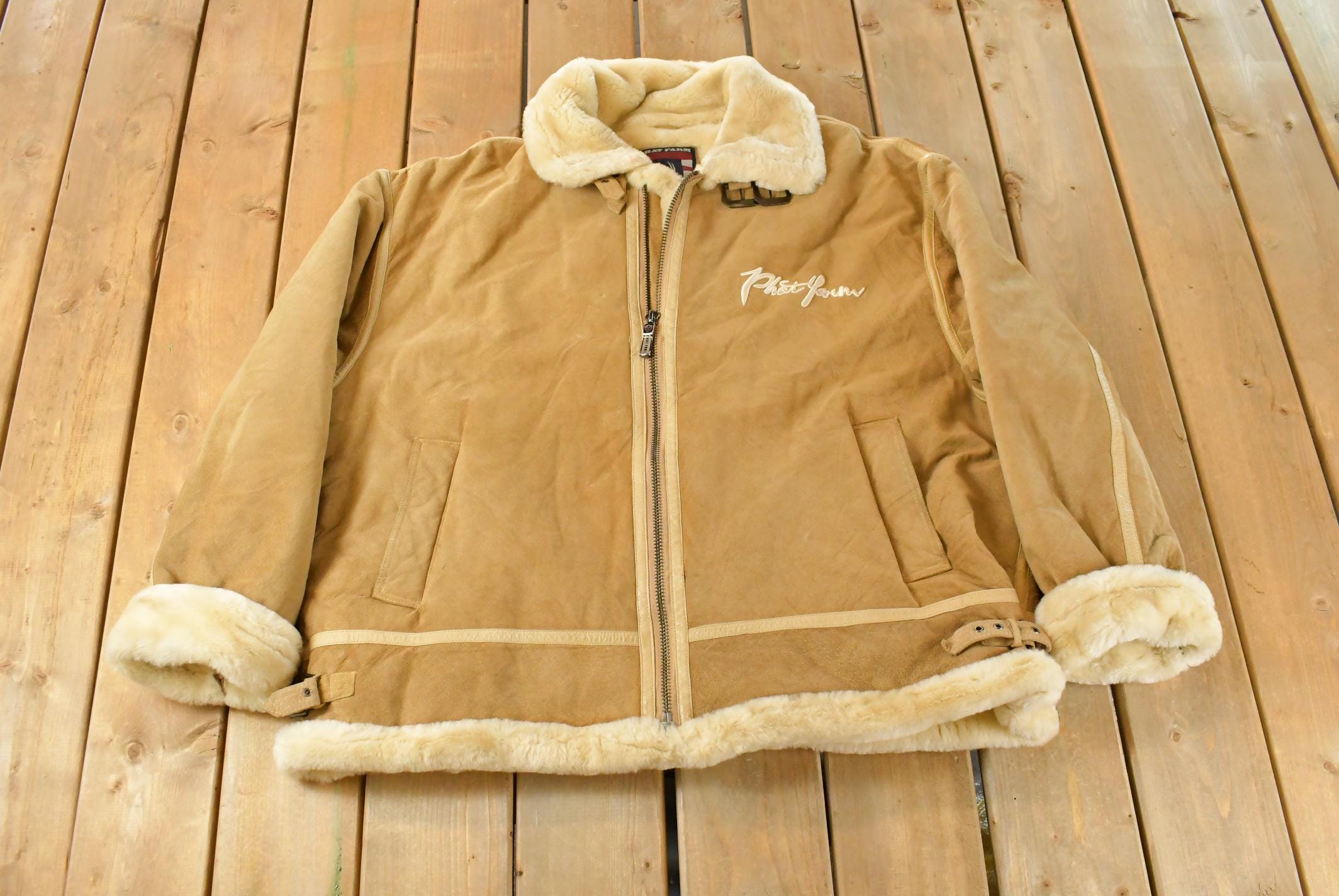 Phat Farm Leather Jacket - Etsy