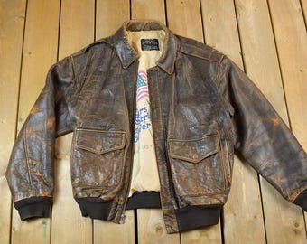 ヴィンテージ！アビレックスレザーフライトジャケットタイプA2素敵な