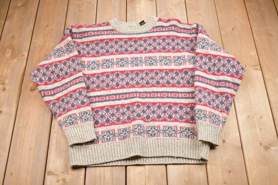 Vintage 1980s Eddie Bauer Wool Knit Sweater / Vintage 80s Vintage 1980s Eddie Bauer Wool Knit Sweater / Vintage 80s