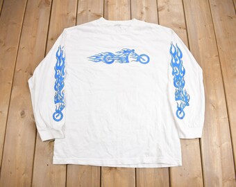 thumbnail image 2 of Hot Leathers Lone Wolf No Club Double Sided Long Sleeve Biker T-Shirt – Black 2 of 5