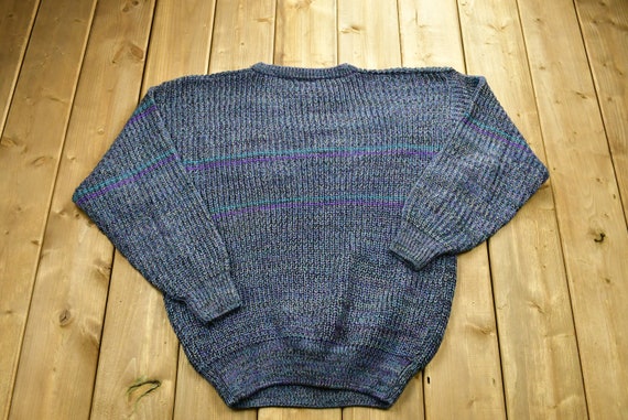 Vintage Weekends Colorful Knitted Sweater / Vinta… - image 2