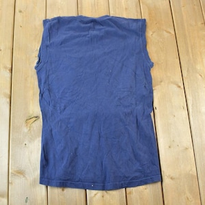 Vintage 1990s Jcpenney Sleeveless Single Stitch T-Shirt  / 90s Vintage Souvenir Tee / Rare Vacation Tee / Summer Shirt Made In USA
