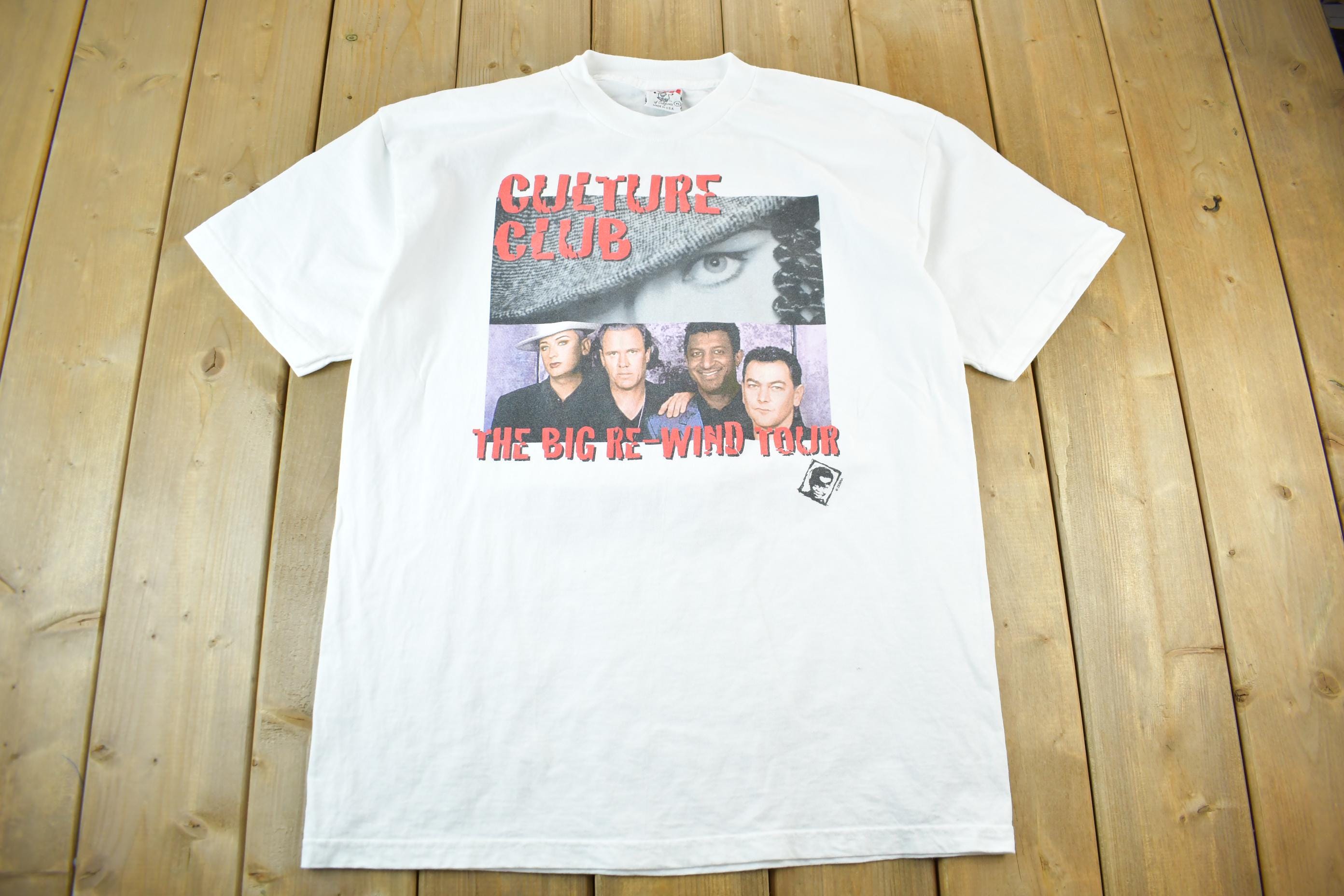 CultureClub　'98 VINTAGE Vintage 1998 1999 Culture Club Band T-shirt Big Re-wind Tour Mens