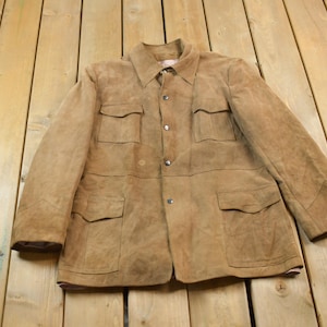 Vintage 1980s Weathermate Suede Jacket / Fall Outerwear / 80s Blazer / Streetwear Fashion / Suede Jacket / Button Up Jacket