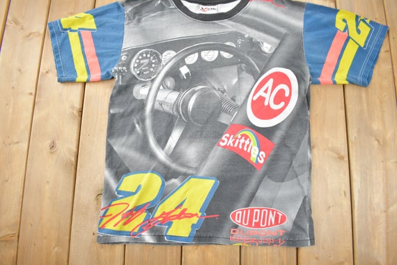Vintage 1996 Jeff Gordon All Over Print NASCAR Ra… - image 3