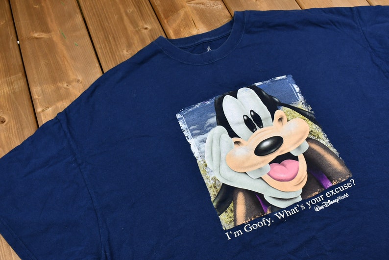 Vintage 1990s Goofy T-shirt / Disney / Vintage T-shirt / Mickey Mouse / Streetwear / Walt Disney World / Graphic Tee image 2