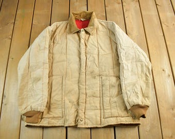 Vintage Blizzard Pruf Jacket Hoodie Walls Size Xtra Large XL Beige