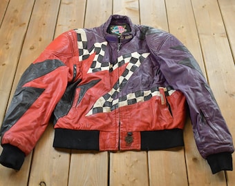 Vintage 1990s Banana Republic Leather Bomber Jacket Made in USA