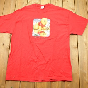 Vintage 1990s Winnie The Pooh Graphic Disney T Shirt / Cartoon Promo / Vintage Disney / Streetwear Fashion / Made In USA