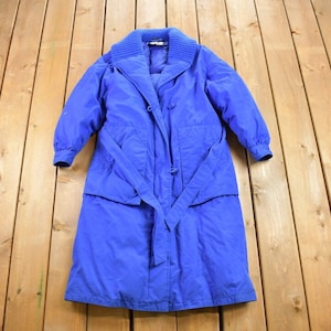 Vintage 1990s Sport Crest Utex Puffer Jacket / Goose Down Fill / Vintage Bubble Jacket / Winter / Streetwear / Strap / Long Jacket