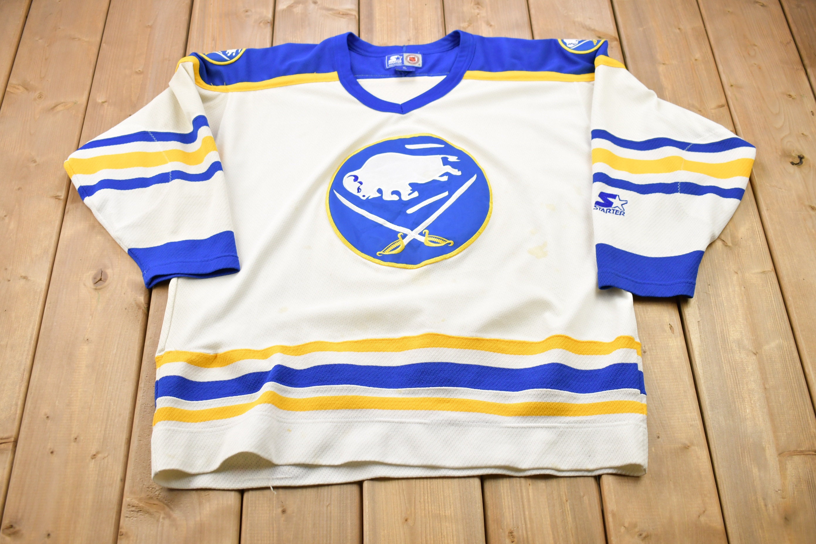 Secret Logo On 90's Buffalo Sabres Jersey