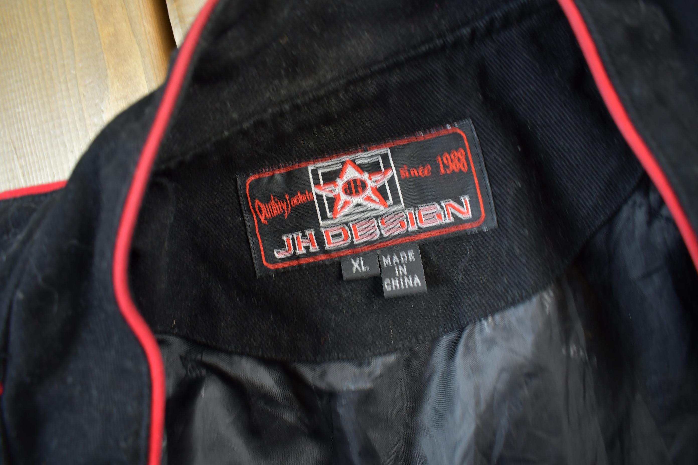 Vintage 1990s Jeff Hamilton Corvette Chevrolet Racing Jacket 