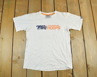 Vintage Y2K Nike Hoops Graphic T Shirt Youth Medium / 2000s T Shirt / Streetwear / Nike Basketball / Vintage Nike