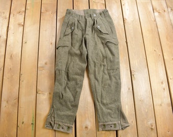 Vintage 1940s French M47 Cargo Pants - Cotton Workwear Trousers