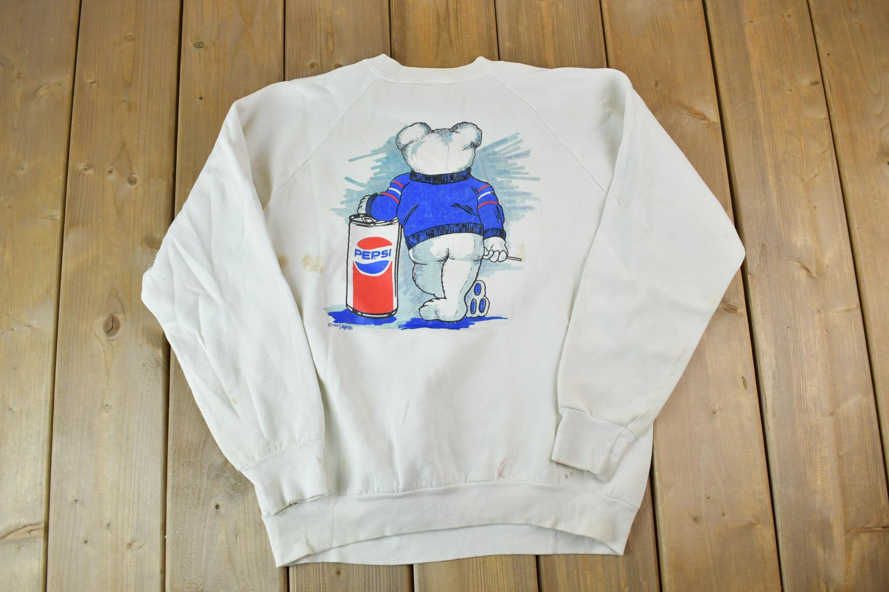 Vintage 1987 Pepsi Bear Crewneck Sweatshirt / 90s Crewneck