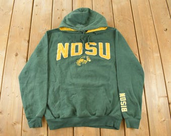 Vintage 2000s North Dakota State University Hoodie Sweatshirt Mens Small / Vintage Collegiate / Y2K College Crewneck