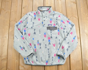 Vintage Patagonia Women's T-Snap Fleece Sweater / Outdoorsman / 90s Sweater / Hiking / Vintage Patagonia / Quarter Button