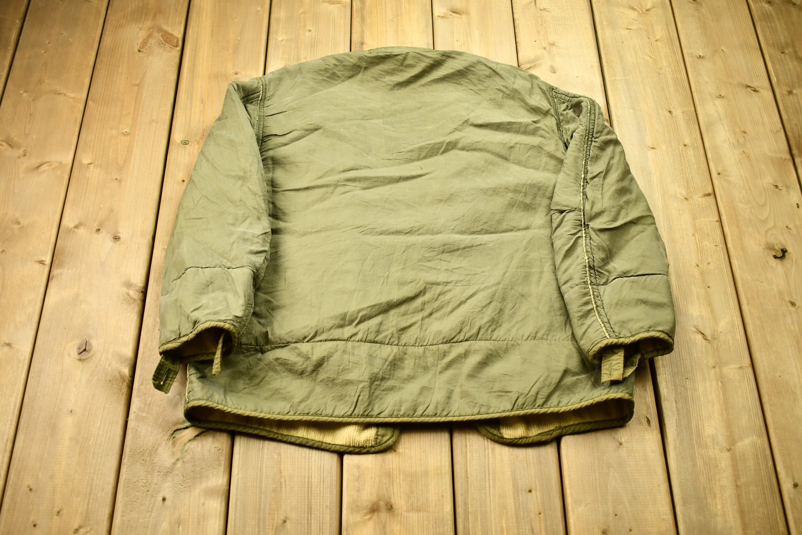 Vintage 1950s US Military Sherpa Lined Liner Jacket / Button
