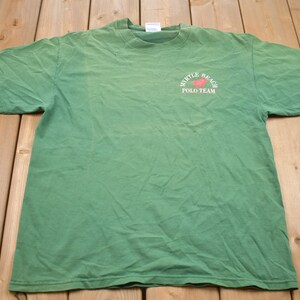 Vintage 1980s Myrtle Beach Polo Team Graphic T-Shirt / Streetwear / Retro Style / Single Stitch / 90s Graphic Tee