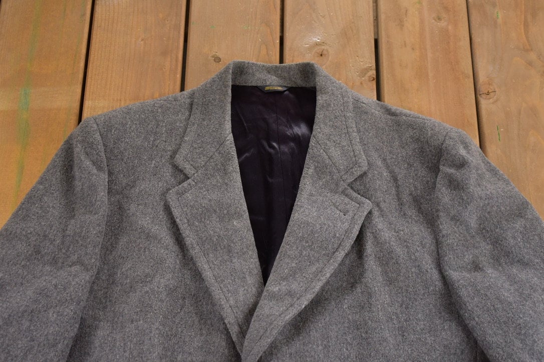 ジャケット・アウター 80s maxi wool long coat vintage 134cm vintage-80s-men-long-wool-