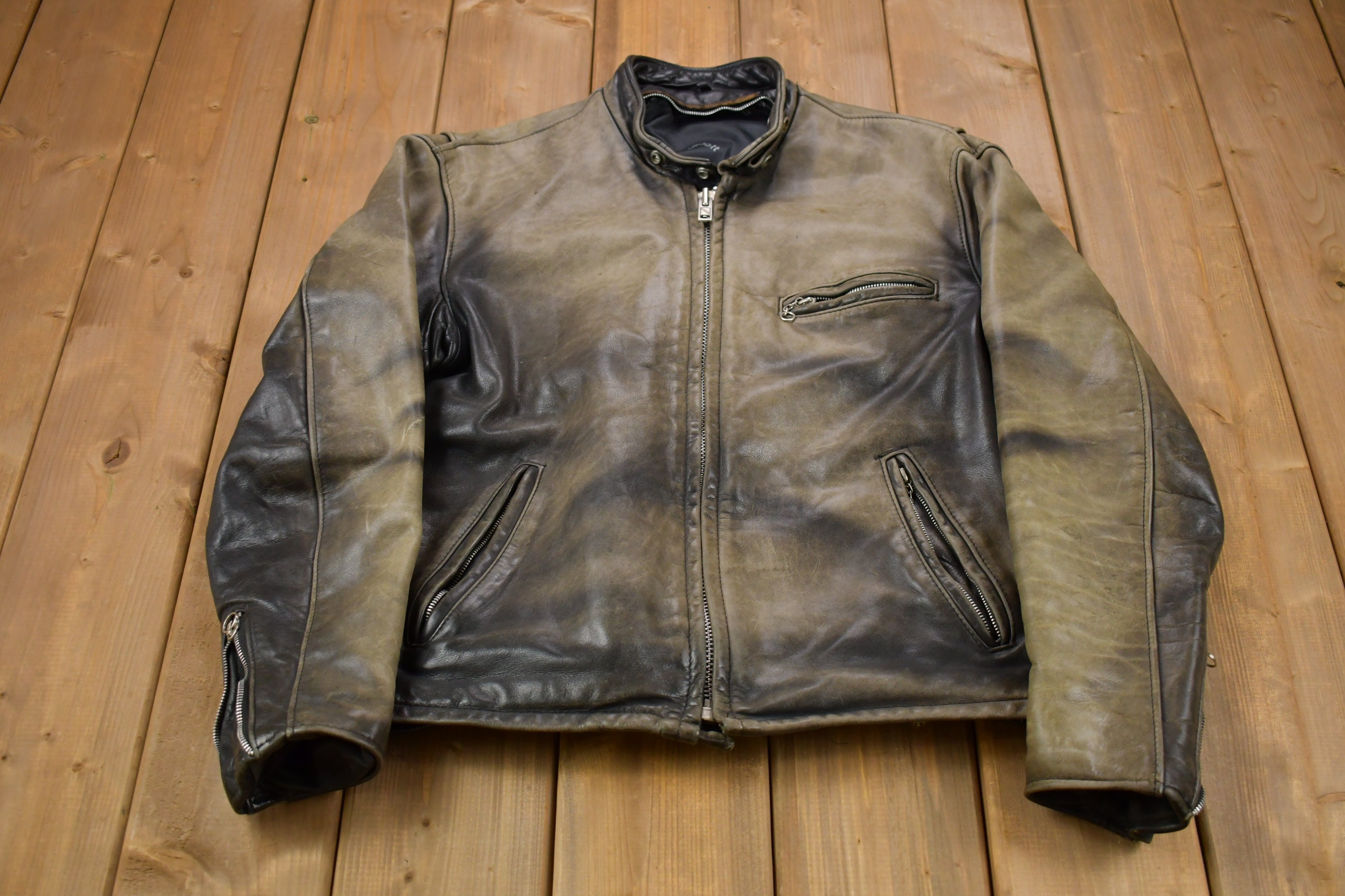 vintage schott leather jacket