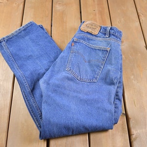 Vintage 1990s Levi 505 Orange Tab Jeans Size 34 x 28 / Vintage Denim / Streetwear / Jeans / Essentials / Vintage Levi&#39;s