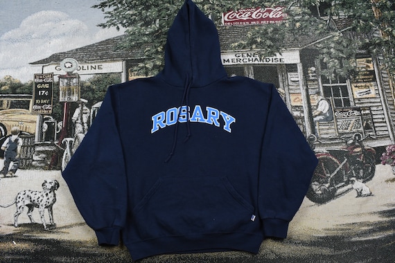 Vintage 90s Russell Athletic Rosary Hoodie / Vinta