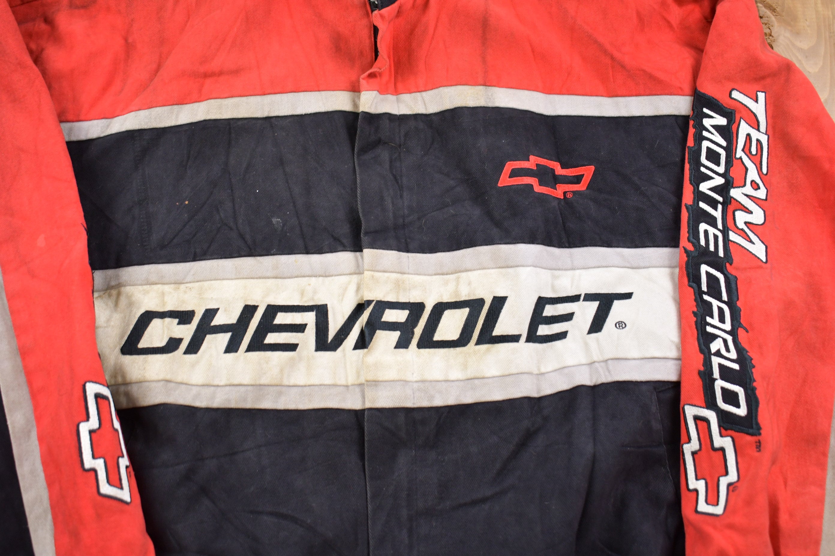 Vintage 1980s Chevrolet Team Monte Carlo Racing Jacket Vintage 1980s Chevrolet Team Monte Carlo Racing Jacket