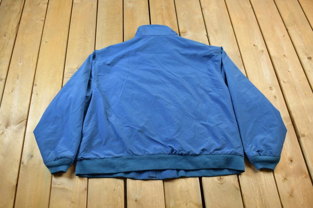 Vintage 1980s LL Bean Fleece Lined Three Season Warm up Jacket Vintage 1980s LL Bean Fleece Lined Three Season Warm up Jacket