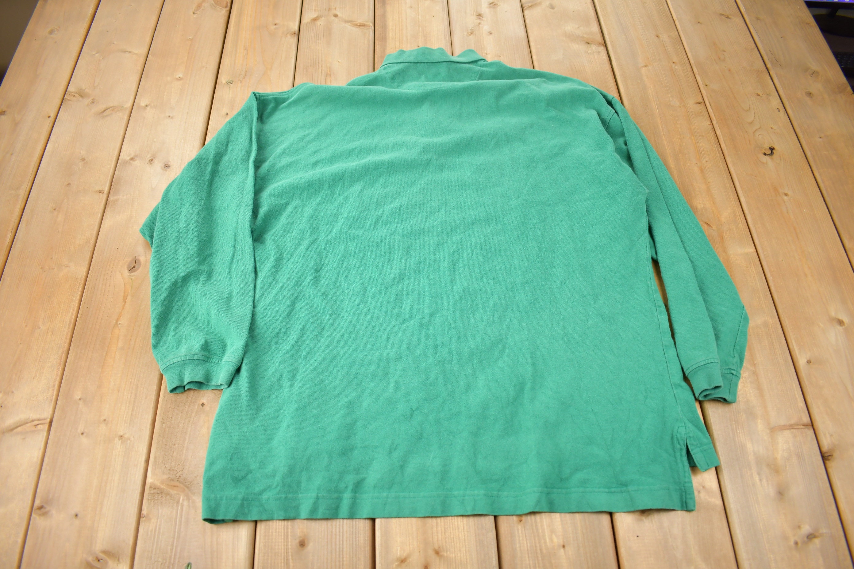 Vintage 1990s GAP Long Sleeve Polo Sweatshirt Size Large - Etsy