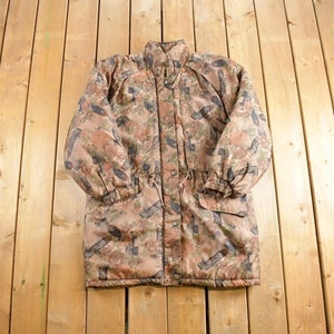 Vintage 1990s Camouflage Polar Wear Puffer Jacket / Goose Down Fill / Vintage Camo / Winter / Streetwear