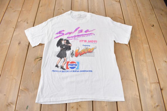 Vintage 1988 Salsa The Motion Picture Movie Promo T-shirt / Made In USA / Universal Studios / Single Stitch / Rare Vintage / Vintage T-shirt