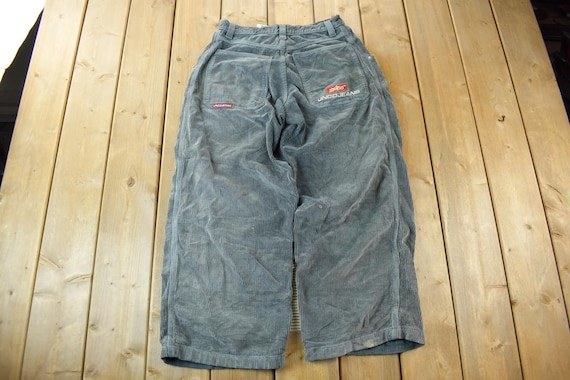 Vintage 1990s JNCO Jeans Embroidered Corduroy Pants Size 32