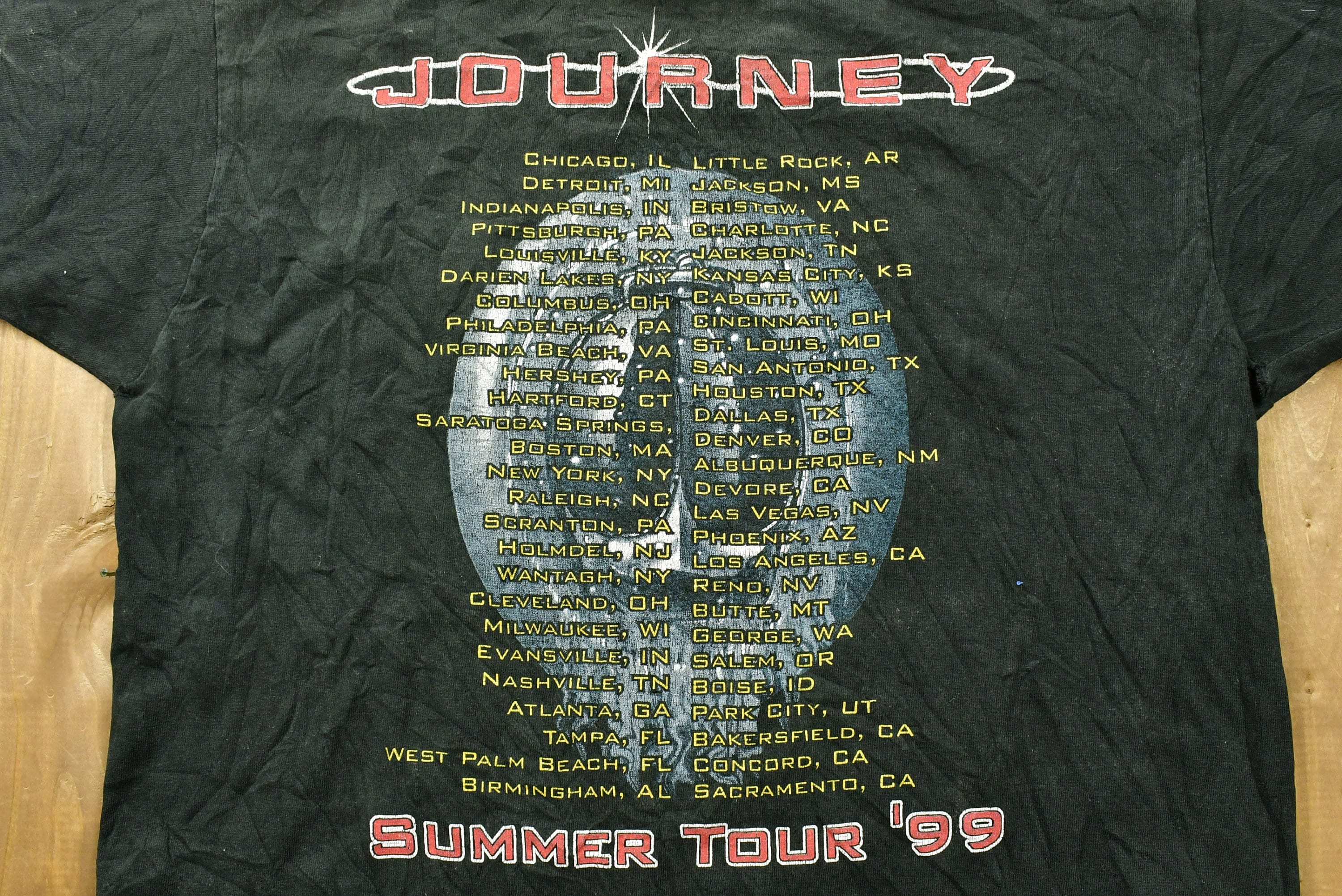 JOURNEY 1999  SUMMER TOUR Tシャツ Vintage 1999 Journey Summer Tour Band T-shirt / Made in USA