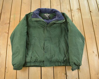 Vintage 90s Eddie Bauer Goose Down Puffer Puffy Pullover Jacket
