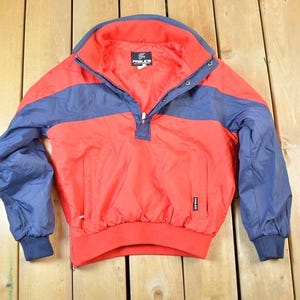 Vintage 1990s Fablice Sunstate Quarter Zip Hooded Windbreaker Sportsman Jacket