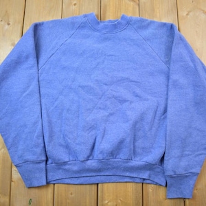 Vintage 1990s Blank / Blue / Crewneck Sweatshirt FOTL