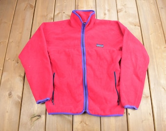 Vintage 1990s Patagonia  Fleece Zip Up Sweater / Made In USA / Kids Size 12 / Patagonia Fleece / Streetwear / Outdoorsman