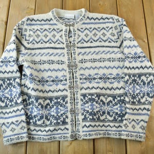 Vintage Croft & Barrow Womens Knit Clasp Closure Sweater Size Large / Womenswear / Vintage Knit