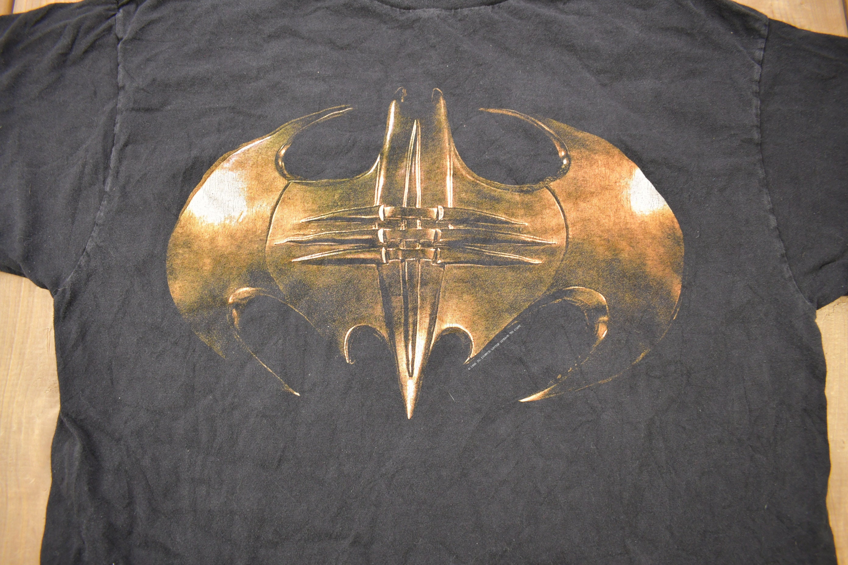 Vintage 1995 Batman Forever DC Comics Val Kilmer Movie Promo T 