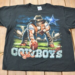 Vintage 1990s Dallas Cowboys Liquid Blue Graphic T-Shirt / NFL / 90s Streetwear / Sportswear / Vintage Cowboys
