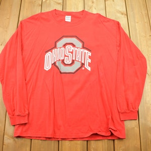 Vintage 1990s Ohio State University Buckeyes Long Sleeve NCAA T-Shirt / Varsity Collegiate Graphic / 90s 2000 / Streetwear / Retro Style