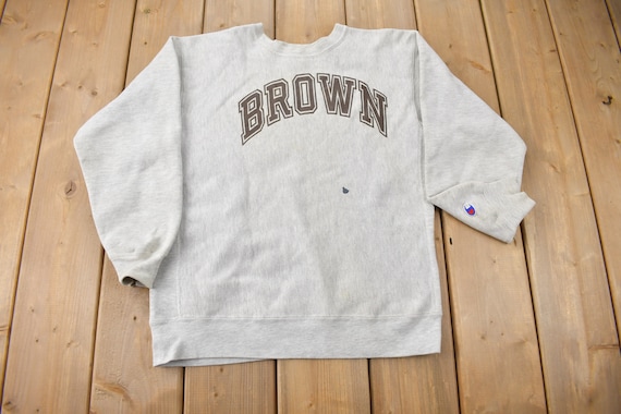 Vintage 1990s Brown University Champion Reverse Weave Crewneck  