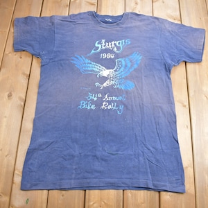 Vintage 1994 Sturgis Black Hills Bike Rally Motorcycle T-Shirt / Single Stitch / Made In USA / Eagle Graphic / Biker / South Dakota