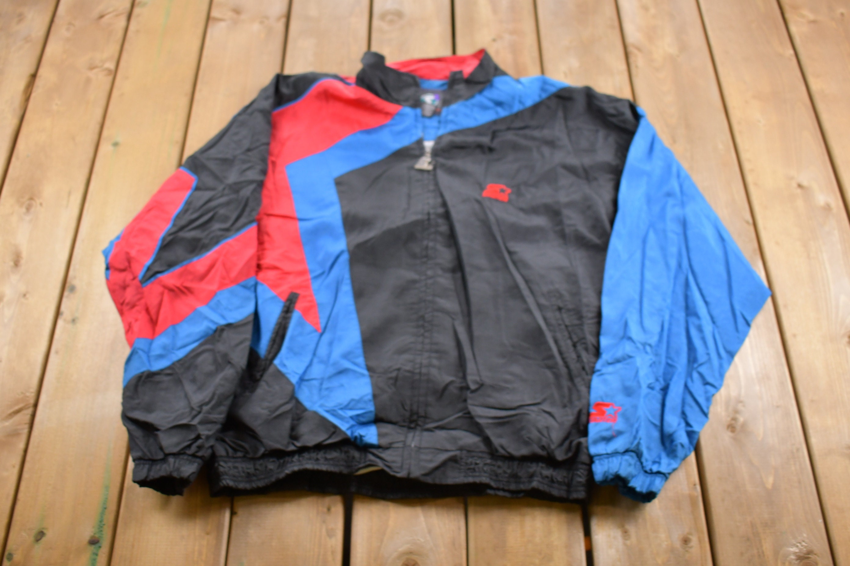 Vintage 1990s Starter Star Print Windbreaker Jacket / Team Vintage 1990s Starter Star Print Windbreaker Jacket / Team