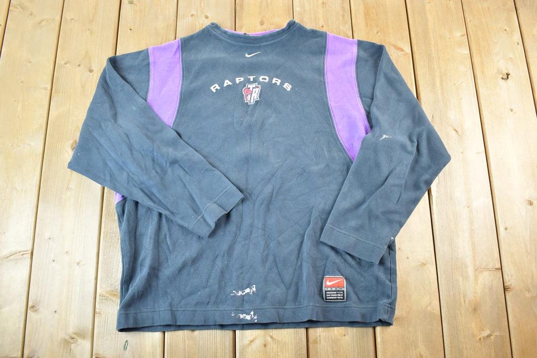 Vintage 1990s Nike Toronto Raptors Embroidered Mini Swoosh NBA Crewneck ...