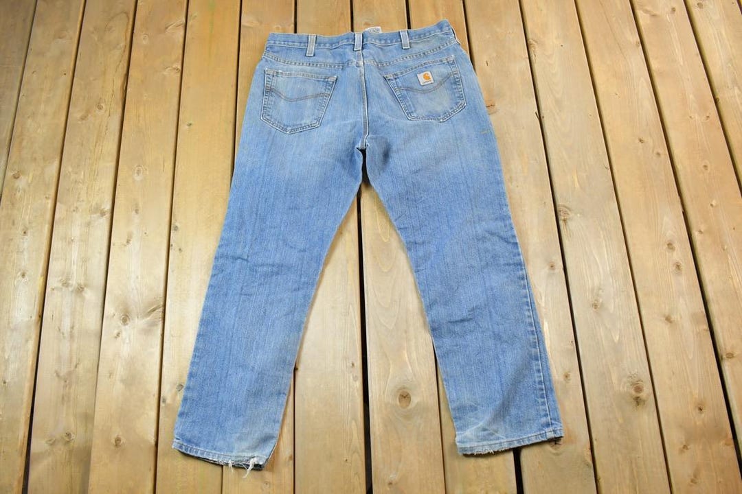 Vintage Y2K Carhartt Denim Jeans Size 38 X 30 / 90s Carpenter