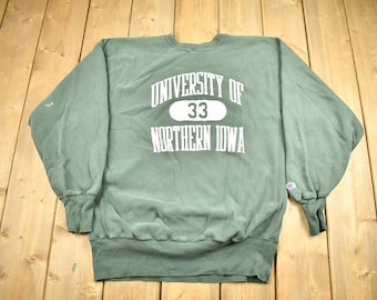 Vintage NCAA 80s Champion Reverse Weave University of Iowa
