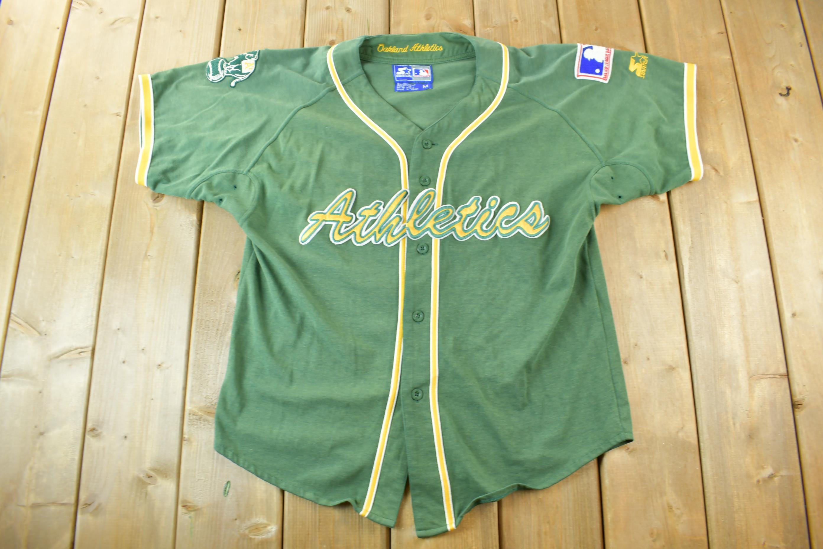 Vintage 1980s Oakland Athletics MLB Baseball Starter Jersey / 90s